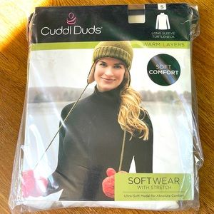 Cuddl duds long sleeve turtle neck ivory color
